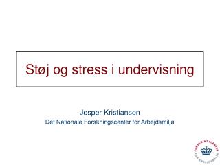st j og stress i undervisning