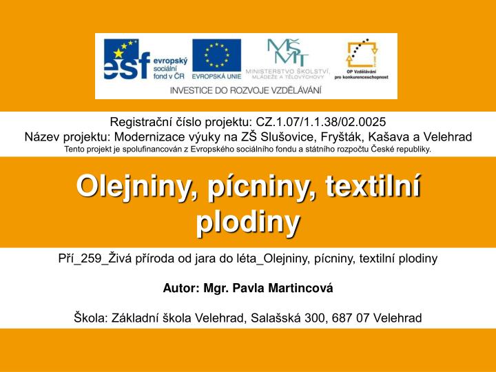 olejniny p cniny textiln plodiny