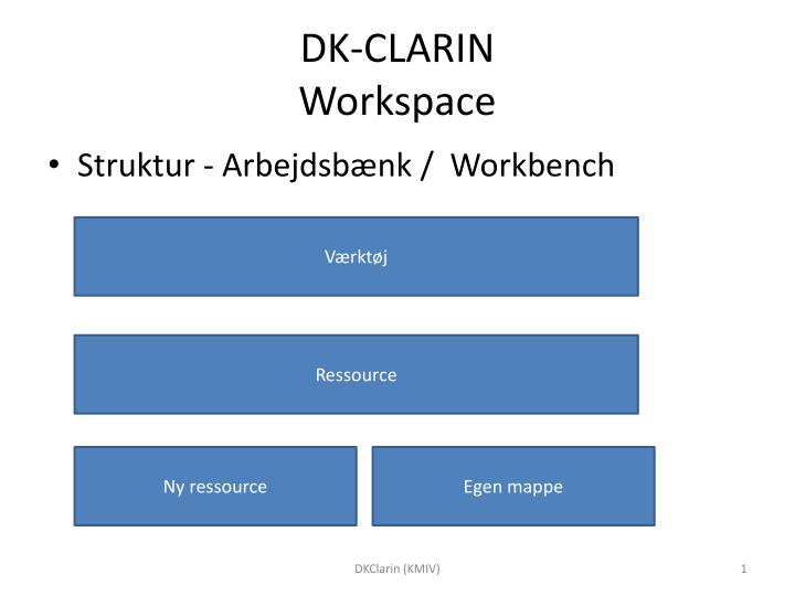 dk clarin workspace