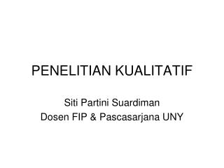 penelitian kualitatif