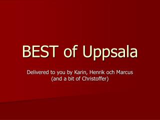 BEST of Uppsala