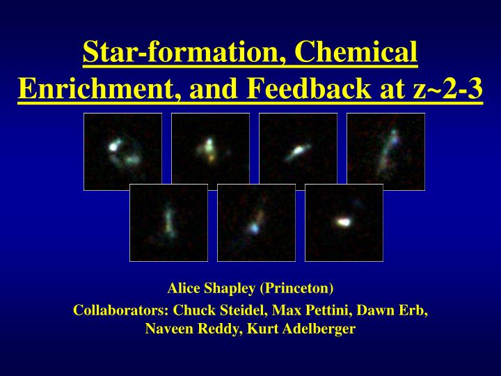 star formation chemical enrichment and feedback at z 2 3