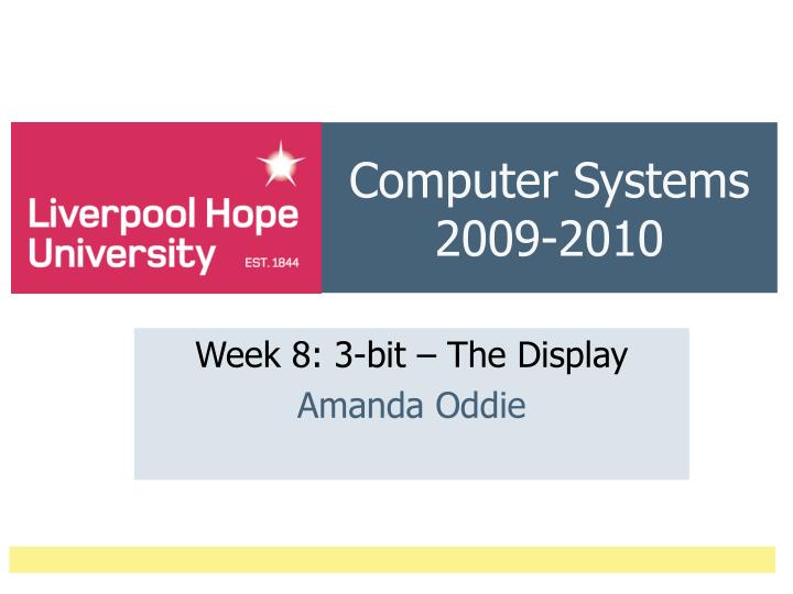 computer systems 2009 2010