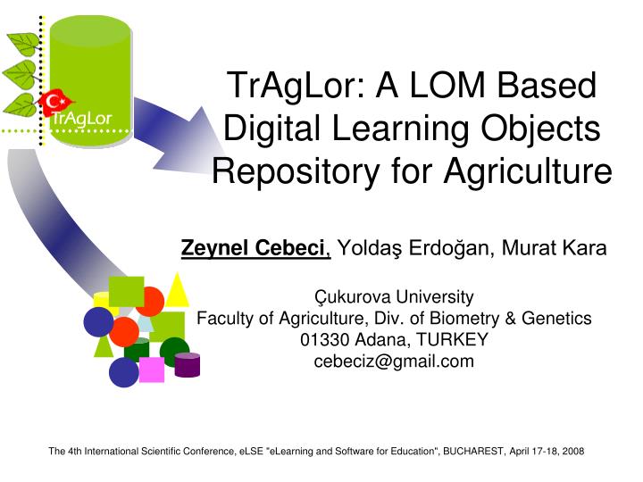 traglor a lom based digital learning objects repository for agriculture