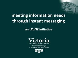 meeting information needs through instant messaging