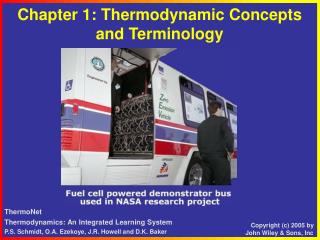 Chapter 1: Thermodynamic Concepts and Terminology