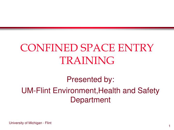 confined space entry training