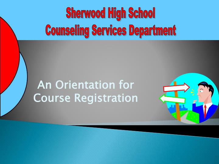 an orientation for course registration