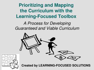 Prioritizing and Mapping the Curriculum with the Learning-Focused Toolbox