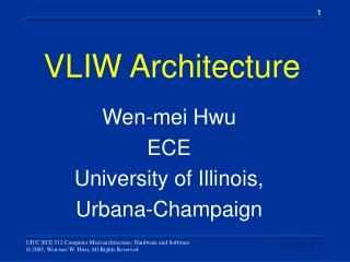 VLIW Architecture