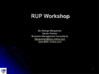 RUP Workshop