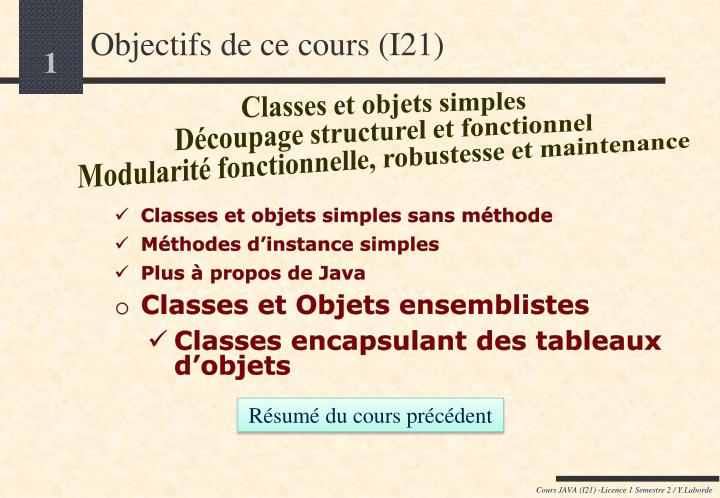 objectifs de ce cours i21