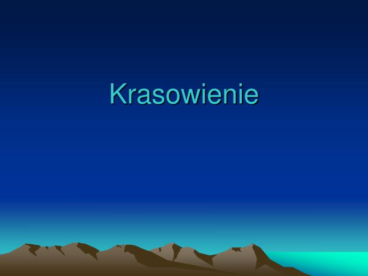 krasowienie