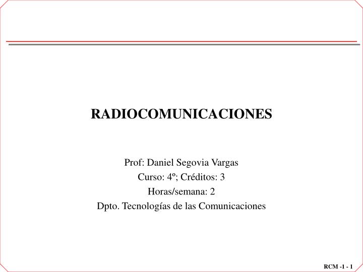 radiocomunicaciones