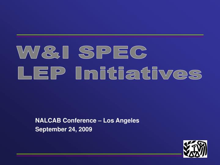 nalcab conference los angeles september 24 2009