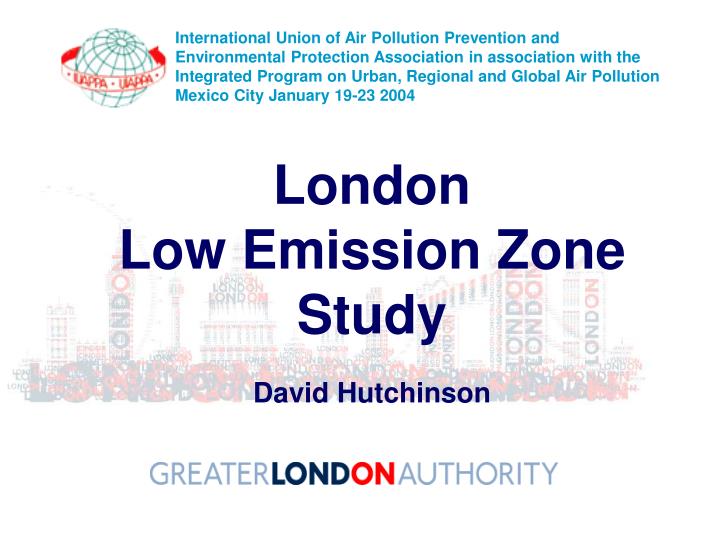 london low emission zone study david hutchinson