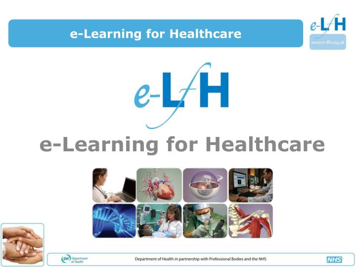 e learning for healthcare
