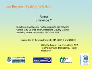 Low Emission Strategy for Oxford