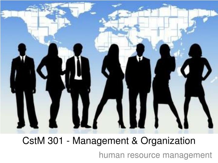 cstm 301 management organization