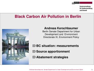 Black Carbon Air Pollution in Berlin