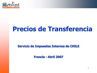precios de transferencia
