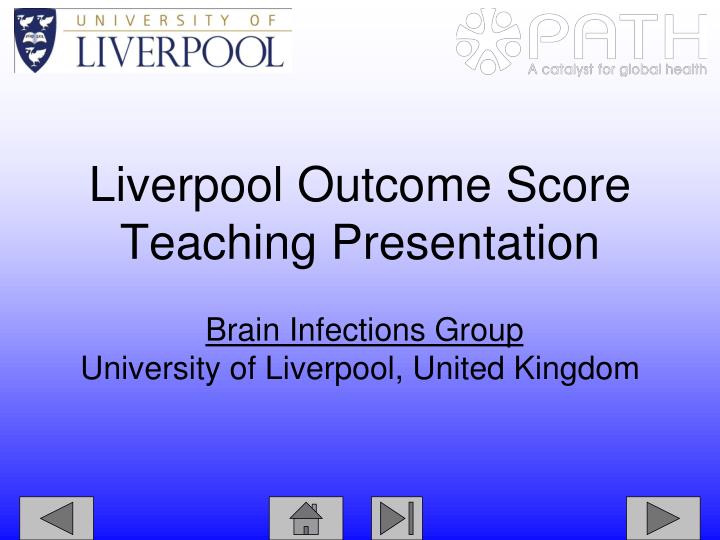 liverpool outcome score teaching presentation