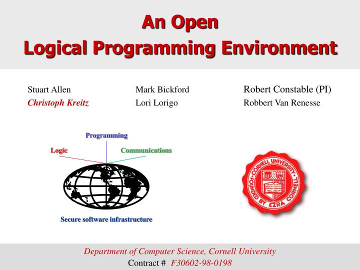 an open logical programming environment