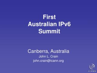 First Australian IPv6 Summit