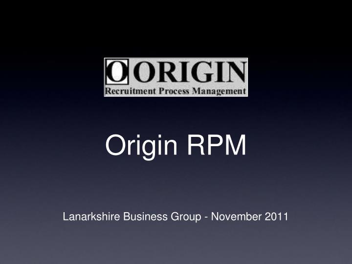 origin rpm