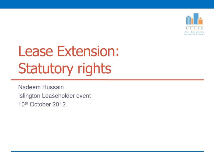 lease extension statutory rights