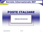 POSTE ITALIANE - slide 1