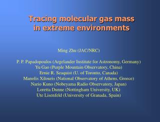 Tracing molecular gas mass in extreme environments