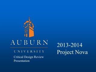 Critical Design Review Presentation