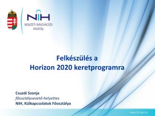 felk sz l s a horizon 2020 keretprogramra