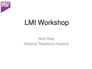 LMI Workshop