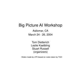 Big Picture AI Workshop