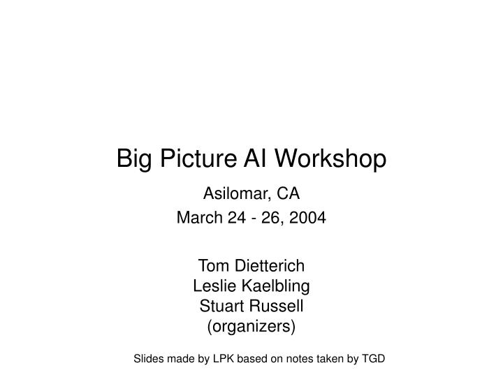 big picture ai workshop