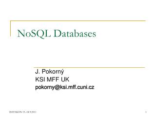 NoSQL Databases