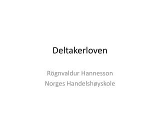 deltakerloven
