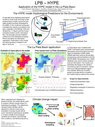 The La Plata Basin application