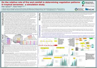 On the relative role of fire and rainfall in determining vegetation patterns