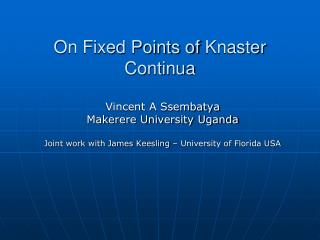 On Fixed Points of Knaster Continua