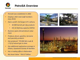 PetroSA Overview