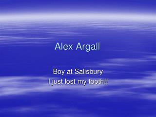 Alex Argall