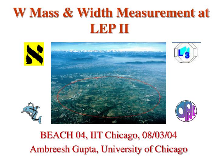 w mass width measurement at lep ii