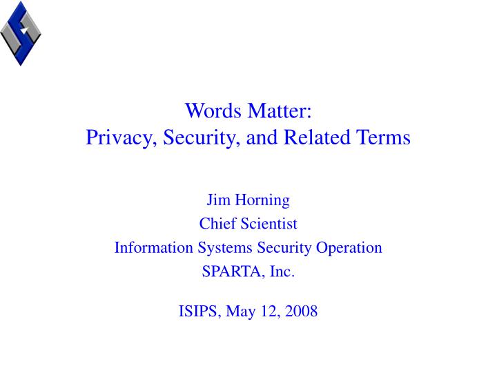 words matter privacy security and related terms