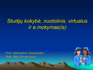 studij kokyb nuotolinis virtualus ir e mokymas is