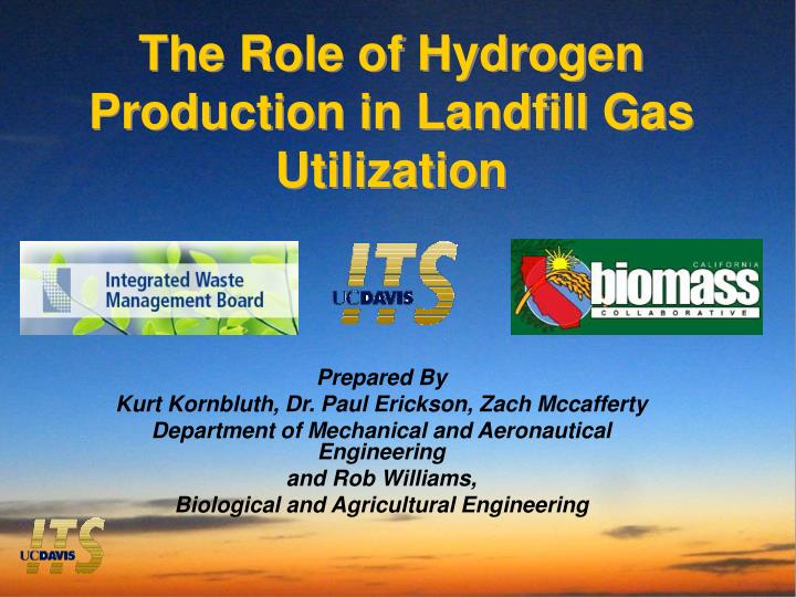 the role of hydrogen production in landfill gas utilization
