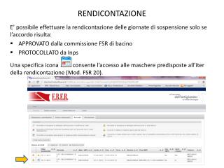 rendicontazione