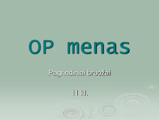 op menas